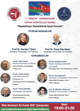 7. Türkiye - Azerbaycan Ortak Hepatoloji Kursu (çevrimiçi)